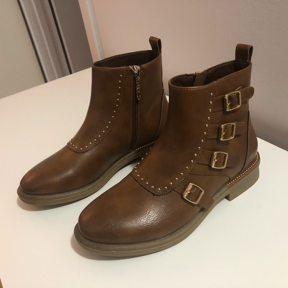 Brown ankle boots, size 36 - Picture 2 of 9